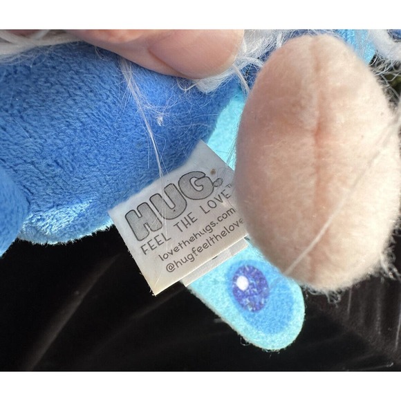 Hug Feel The Love Plush Gnome Blue Peacock Plush Stuffy -S46 - Picture 7 of 8